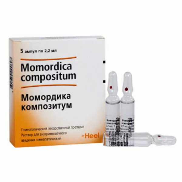 МОМОРДИКА КОМПОЗИТУМ при панкреатите , р-р д/инъекций 2,2 мл/ амп. №5