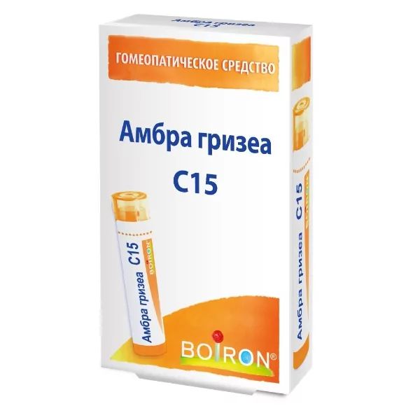 Буарон Амбра гризеа C15, 4 г, гомеопатический монокомпонентный препарат