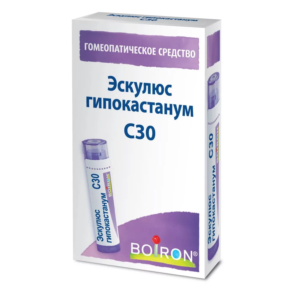 Эскулюс гипокастанум C30 Буарон, 4 г, гранулы гомеопатические