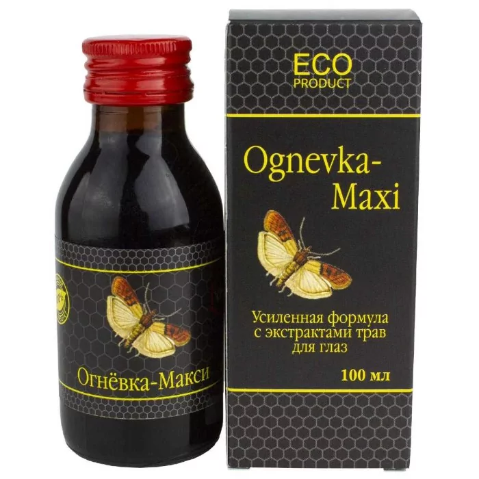 Огневка-Макси - для глаз, концентрат с растительными экстрактами, флакон, 100 мл