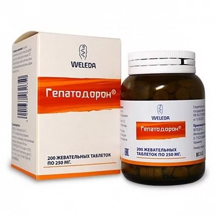 Weleda Гепатодорон жевательные таблетки, 200 шт.